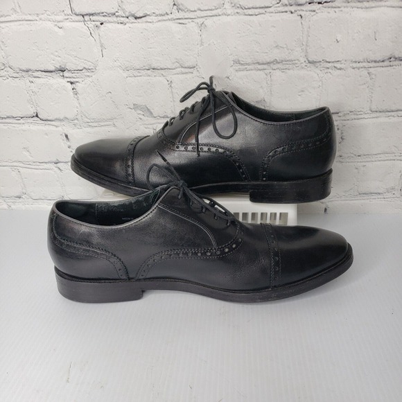Cole Haan Men's Hamilton Grand Cap Toe Oxford Black C23756 Sz 9.5M - Picture 7 of 9